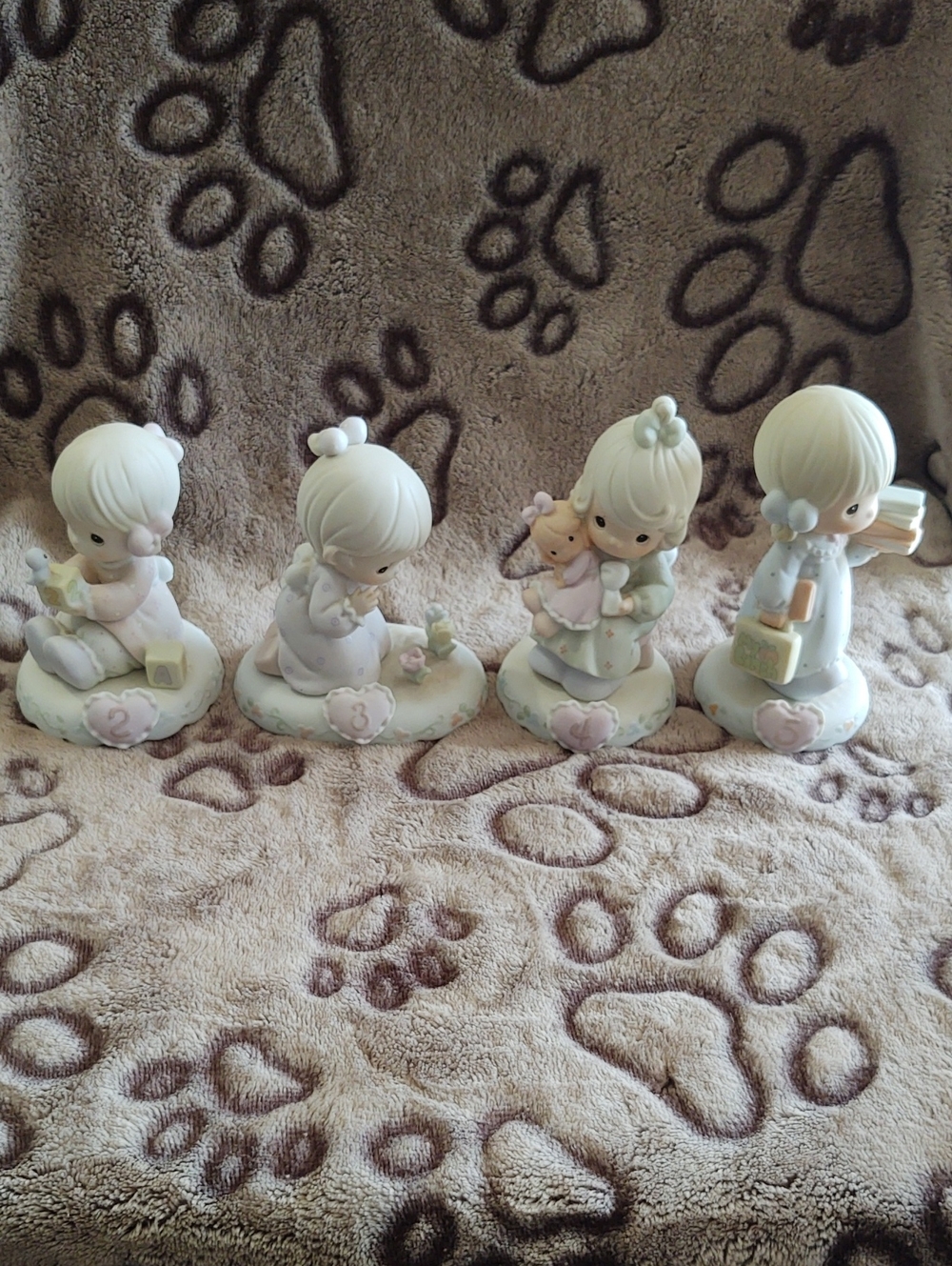 Precious Moments 1994 Growing With Grace Figurines Set - Ages 2-5 Years Old